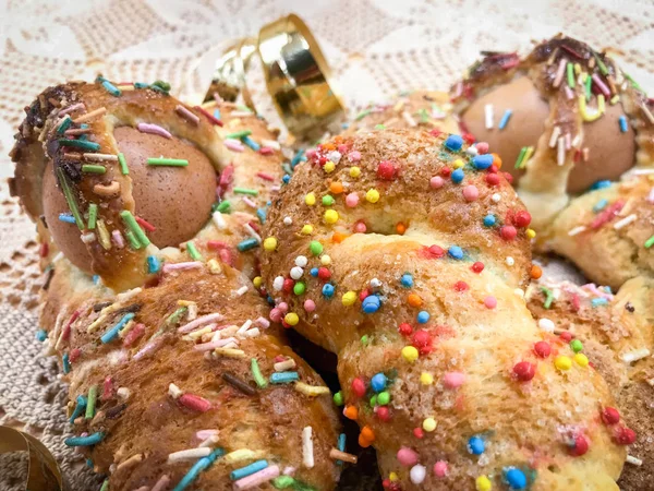 Scarcella, süditalienisches Gebäck für Ostern — Stockfoto