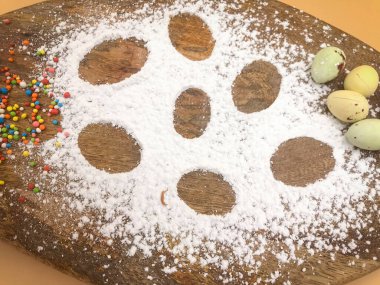 Renkli çikolata yumurtaları.