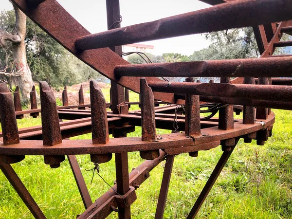 Noria Eine Alte Wasserkraftmühle Mit Der Wasser Ein Kleines Aquädukt — Stockfoto