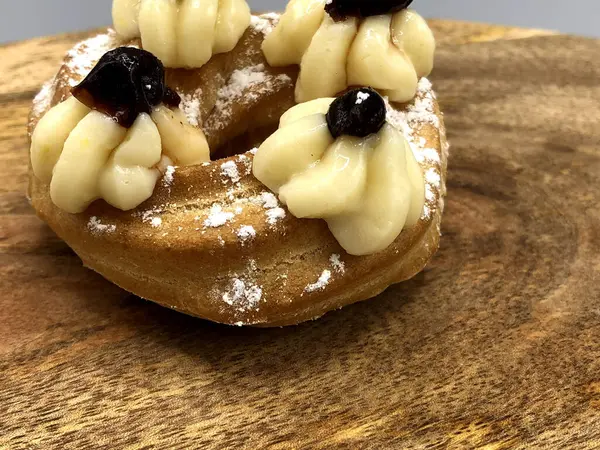 Zeppole Das Traditionelle Gebäck Zum Vatertag Italien — Stockfoto