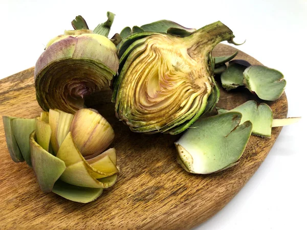 Artichoke Mentah Segar Dari Selatan Italia Puglia — Stok Foto