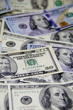 Amerikan doları yakın çekim görüntüsü