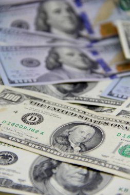 Amerikan doları yakın çekim görüntüsü