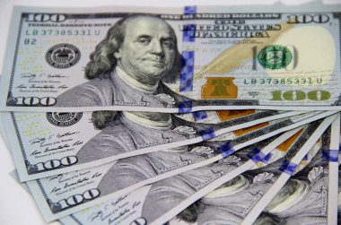 Amerikan doları yakın çekim görüntüsü