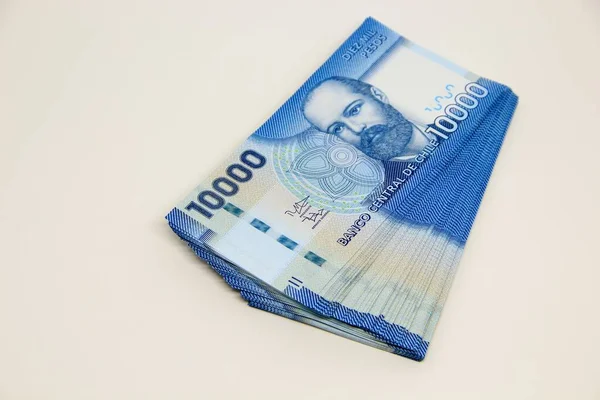 Şili pezosu banknotları, yakın plan para