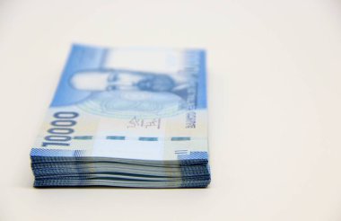 Şili pezosu banknotları, yakın plan para