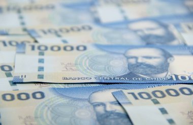 Şili pezosu faturaları - arkaplan