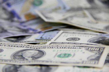 Arka planda Amerikan doları, kapatın.