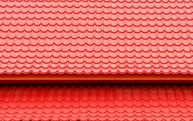 Kırmızı çatı üst arka plan ve doku