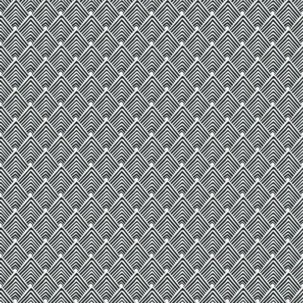 Vector naadloos zwart met witte lijnen patroon. Abstract Geometrische achtergrond ontwerp — Stockvector