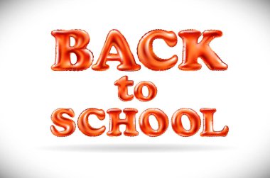 Beyaz zemin üzerine okula geri ifade. Yazı. Renk sanat. T-shirt tasarımı, afişi, web tasarım, yazdırma için el yazısı sembolü