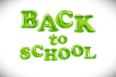 Beyaz zemin üzerine okula geri ifade. Yazı. Renk sanat. T-shirt tasarımı, afişi, web tasarım, yazdırma için el yazısı sembolü