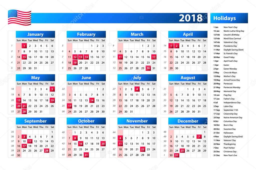 Calendario Estados Unidos A O 2024 D As Festivos Gambaran