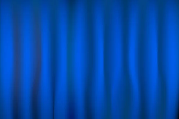 Theater stage blue curtain vector art background — Stock Vector