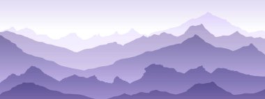 Dağlar, menekşe - vektörün 10 illüstrasyon arkaplanını görüntüler