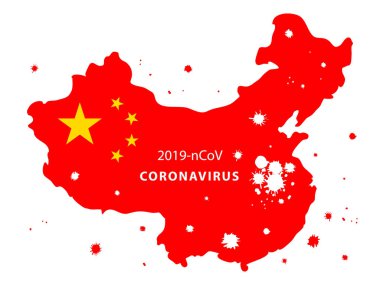2019 ncov Çin Coronavirus Infographics vektör virüs enfeksiyonu haritası