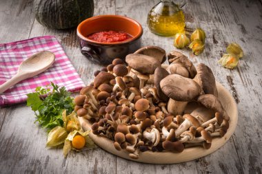 Tahtada taze mantarlar