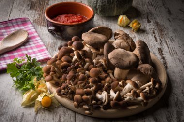 Tahtada taze mantarlar