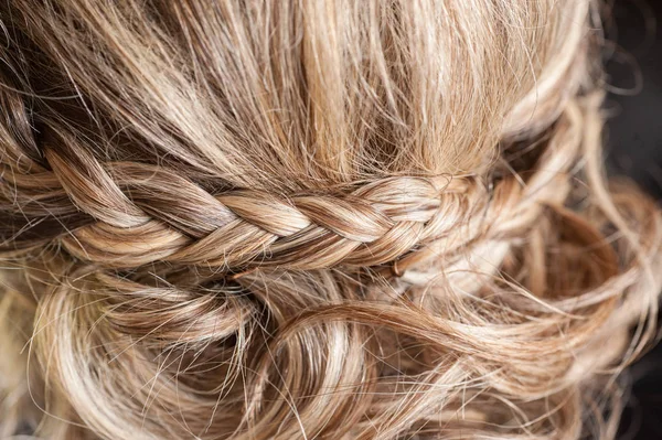 Penteado Casamento Beleza Noiva — Fotografia de Stock