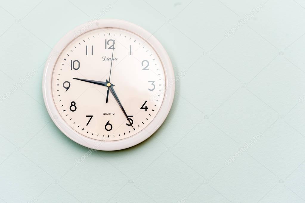 Wall clock isolated on  background.