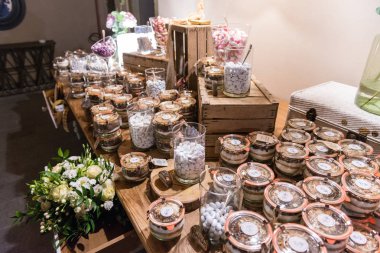 Şık düğün şeker bar masa düzenleme catering