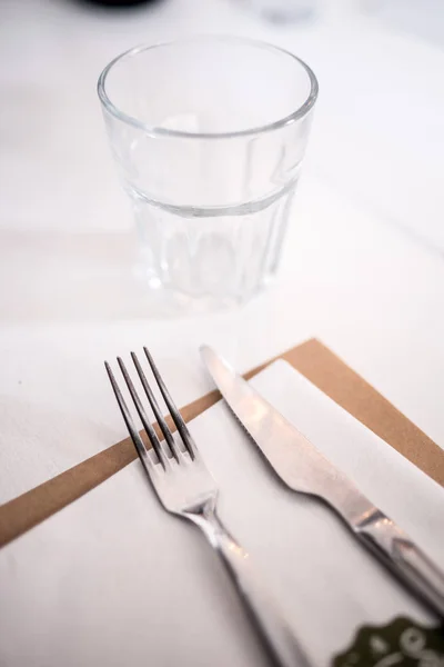 Utensili Cucina Con Vetro Forchetta — Foto Stock