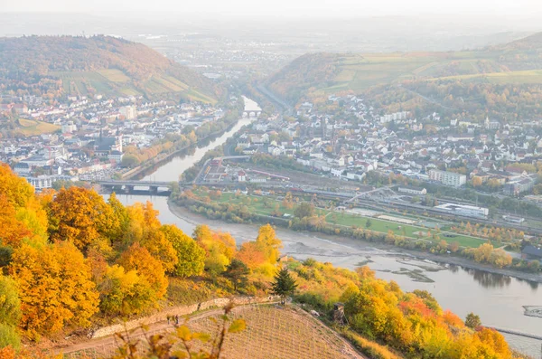 Άποψη Του Ποταμού Rdesheim Reihn City Και Rihne Γερμανία — Φωτογραφία Αρχείου