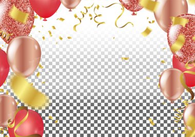 Düşen Shin 'in Kırmızı ve Altın Katkı Vektörü Şenlik İllüstrasyonu