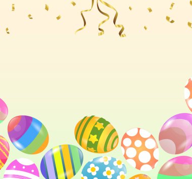 Mutlu Paskalya arka plan. vektör çizim