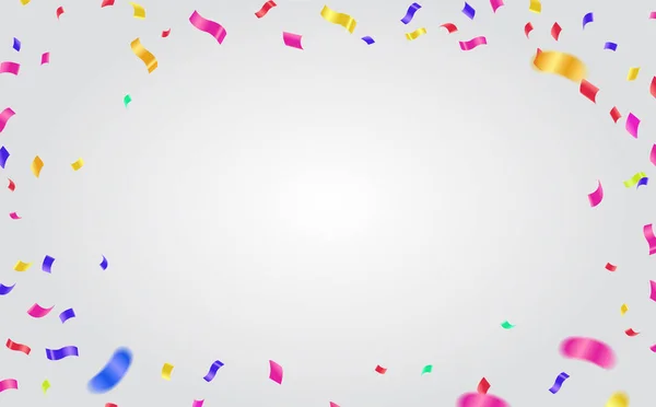 Fête de fond abstrait célébration confettis colorés., celebr — Image vectorielle