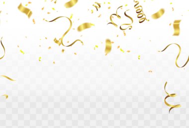 Soyut Parlak Parti Arkaplanı ve Altın rastgele birlikte üfleme