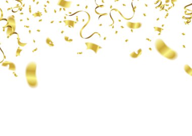 Vektör partisi balonları çizimi. Konfeti ve kurdele bayrağı Ri