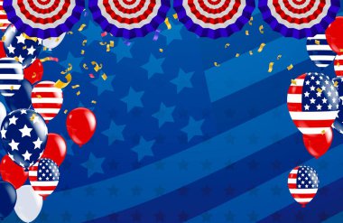 Vektör İşçi Bayramı ya da davetiye kartı. Ulusal Amerikan 