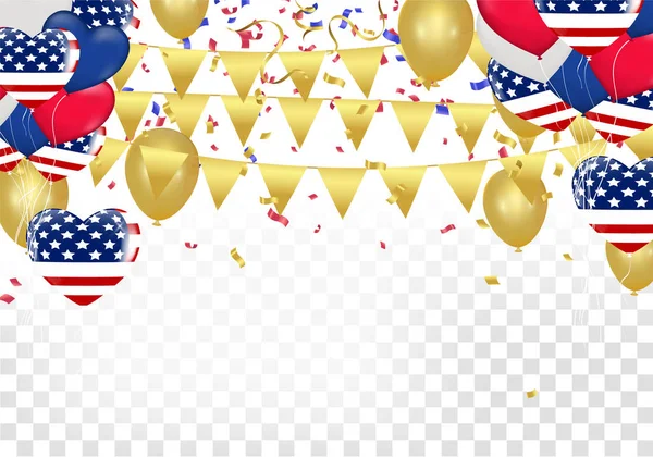 День незалежності США продаж банер шаблон дизайну — стоковий вектор