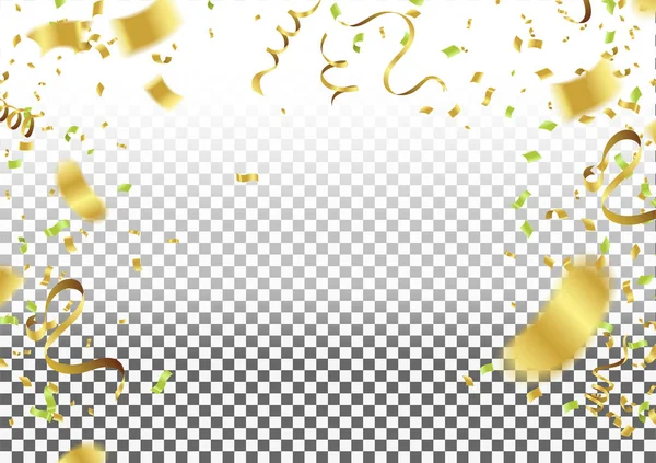 Abstract background celebration gold confetti. vector background — Stock Vector