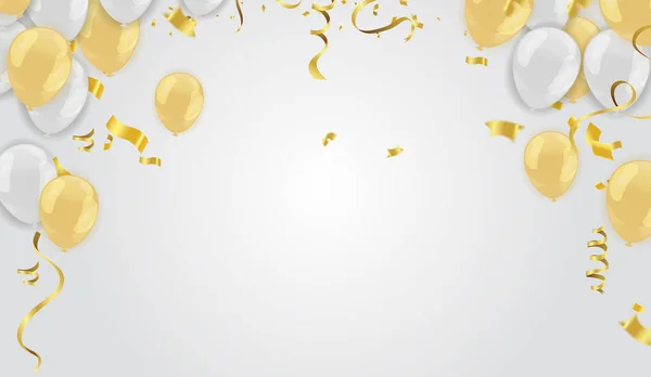 Ilustração de stock vector realístico desfocado golden confetti, g —  Vetores de Stock