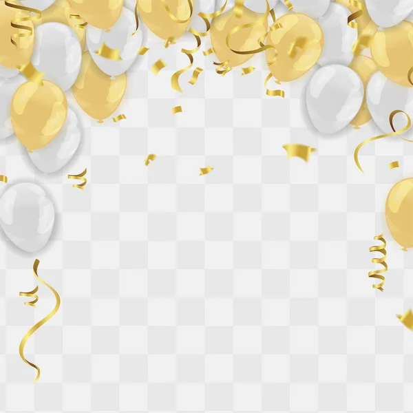 Abstract vector background and Vector party balloons illustratio — ストックベクタ