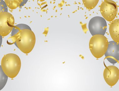 Soyut arkaplan partisi kutlama konfeti şablonu