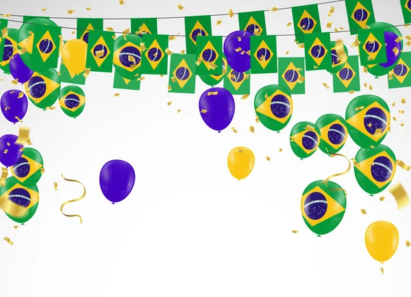 Festival Celebrado Brasileño Colorido Celebración Brasileña Bir — Archivo Imágenes Vectoriales