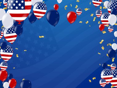 İşçi Bayramı reklam afişi şablonu. Amerikalı!