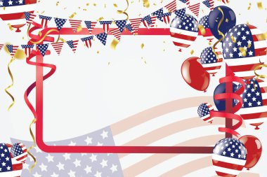 İşçi Bayramı reklam afişi şablonu. Amerikalı!