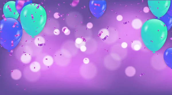 Globos metálicos fucsia en el piso de arriba con el camino despejado aislado — Vector de stock