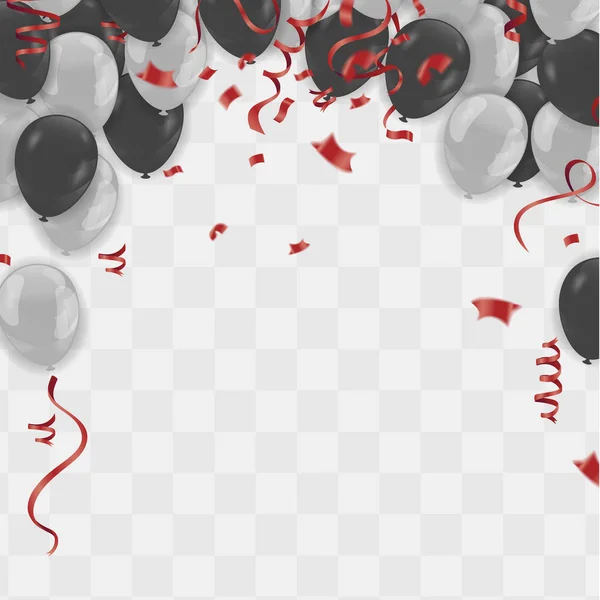 Globos Vector Illustration. Aislado sobre fondo blanco trans — Archivo Imágenes Vectoriales