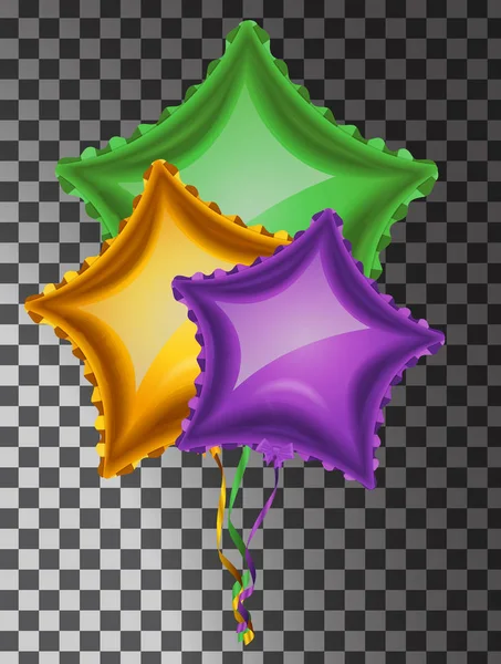 Festive confettis colorés contre les confettis et banderoles sur whit — Image vectorielle