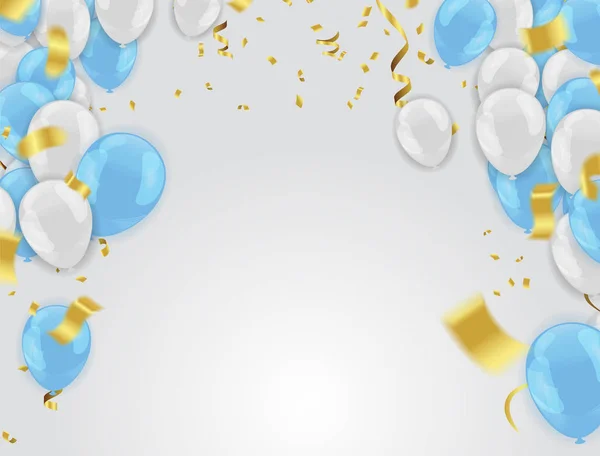 Luftballons Plakat für den Nationalfeiertag Happy Card feiern. und — Stockvektor