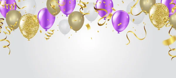Renkli uçan balonlar izole edildi. Renkli bal ile arkaplan