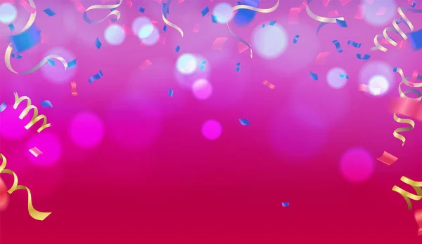 Balões Design Feliz Aniversário Voando Para Festa Cartão Saudação Cartaz — Vetor de Stock