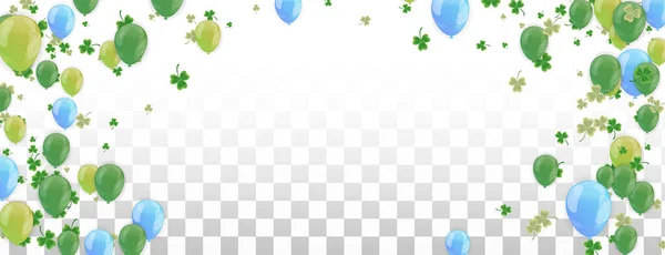 Vector Ilustração Design Banner Patrick Day Trevo Efeito Banner Simples — Vetor de Stock