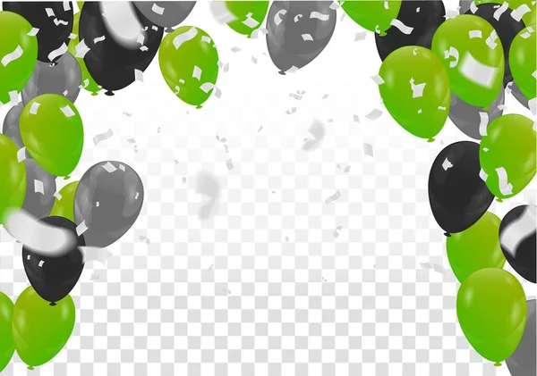 Modèle Vente Ballons Design Happy Day Fond Salutation Illustration Vectorielle — Image vectorielle