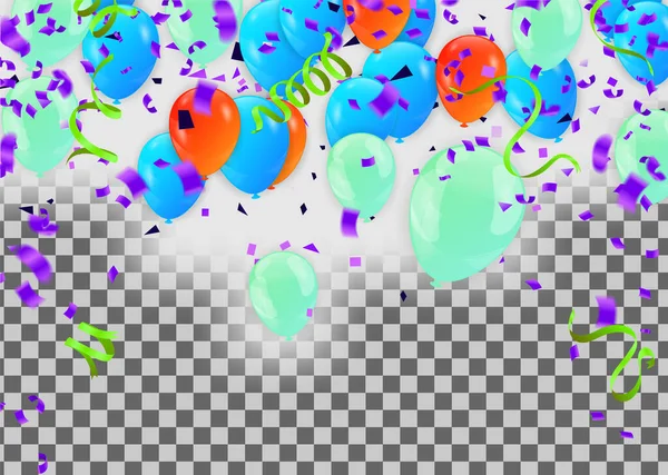 Tasarımcılar Çizerlere Yazılmış Renkli Balonlar Arkaplandaki Renkli Toplar — Stok Vektör
